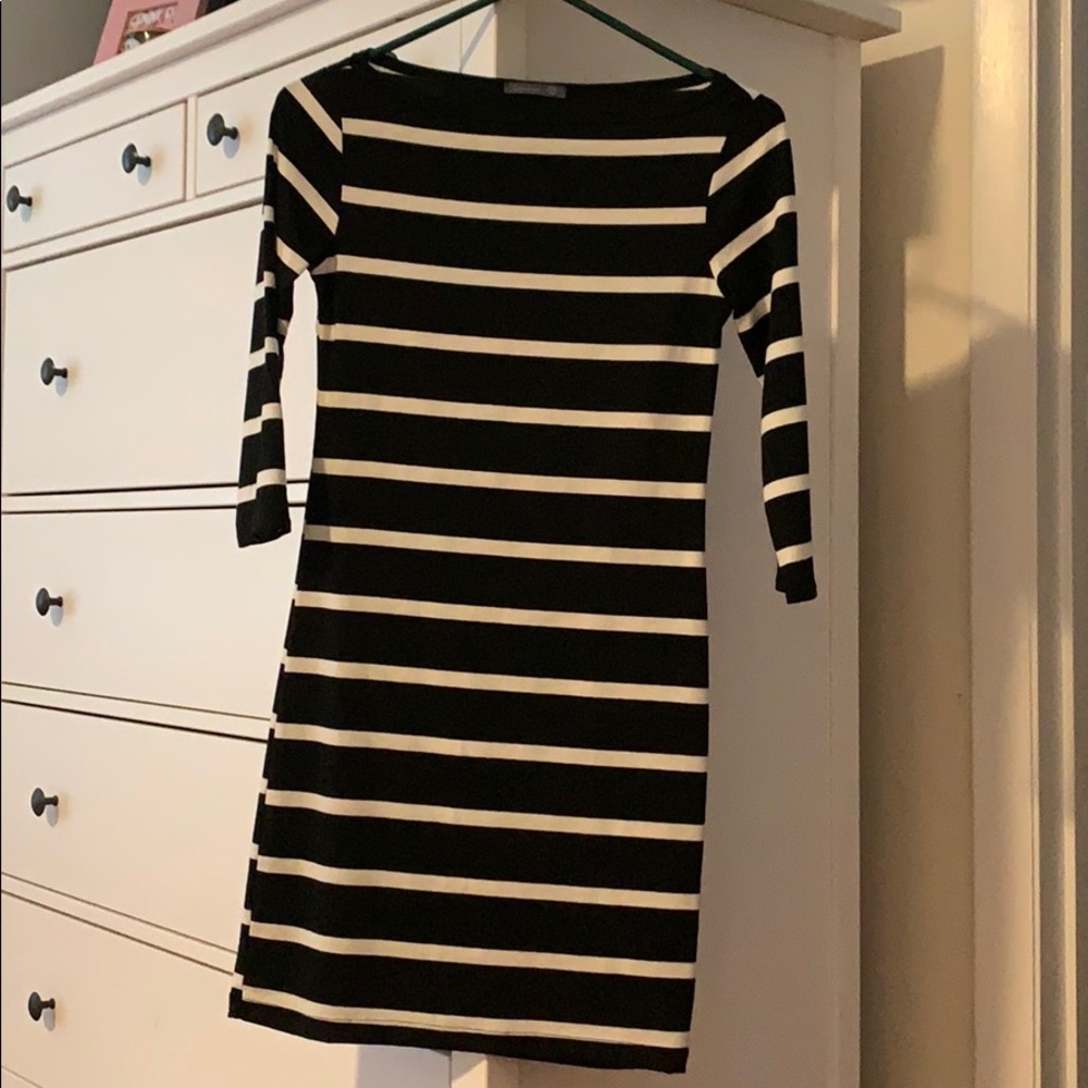 Striped bodycon dress
